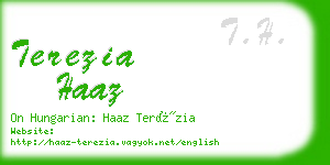 terezia haaz business card